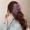Pure Desire Ostrich Feather Combing Hair Clips, Hair Clips with Feather Attachments for Voluminous Updo Clips, Feather Hair Clips