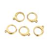 20pcs Gold Color Stainless Steel Round Leverback Earwire Hoop Earrings Findings DIY Women Earrings Connector Jewelry Making