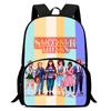 Stranger Things Printed Backpack Stranger Things5 Student School Bag Cartoon Lightweight Front Bag Backpack