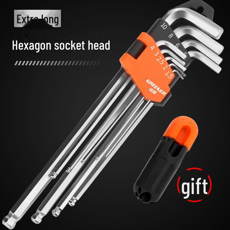 Green Forest Universal 6-Sided Hex Wrench and Screwdriver Set