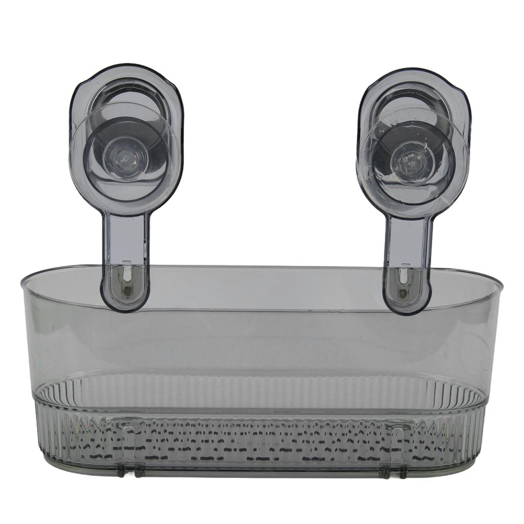 No Drill Suction Organizer Box Perfectly Designed to Hold Various Toiletries While Maintaining a Clean Environment