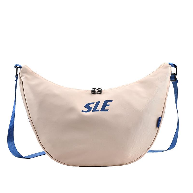 Trend messenger bag large capacity leisure commuter bag 2025 autumn new single shoulder fashion sports style dumpling bag