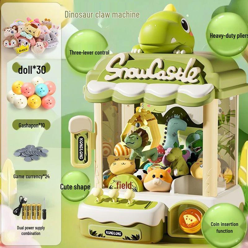 2026 Kids' Claw Machine Toy - Compact Home Arcade for Boys and Girls, Anti-Bump, Ideal Birthday Gift