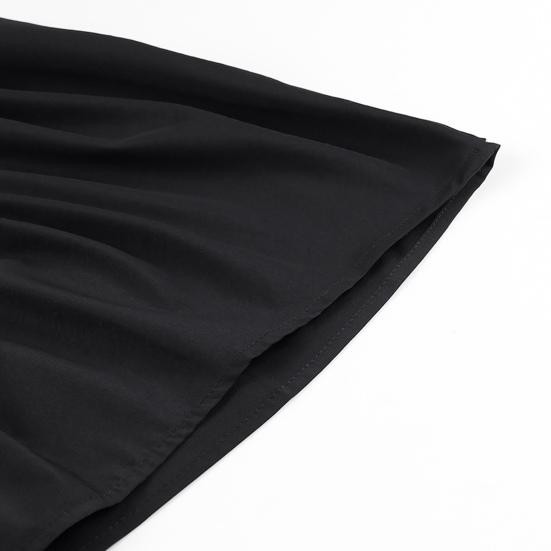 Women Vest Commuter Casual Style Shirt Tops Solid Color Loose Fit Round Neck Sleeveless Pleated Tank Tops