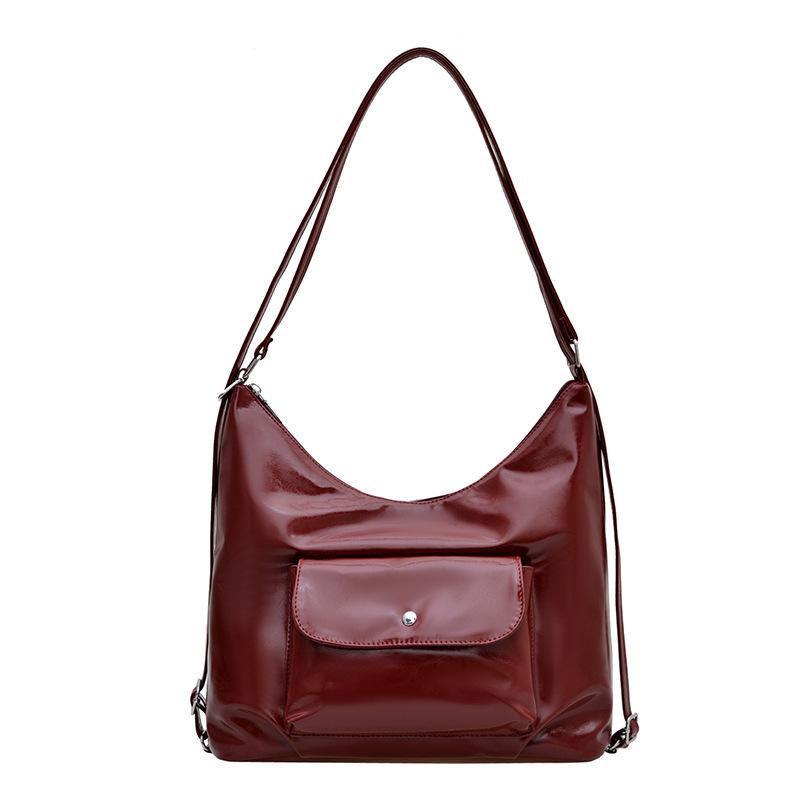 

Женская сумка-тоут через плечо большой вместимости - Универсальный рюкзак для commuters - Сумка на плечо для любых случаев красный