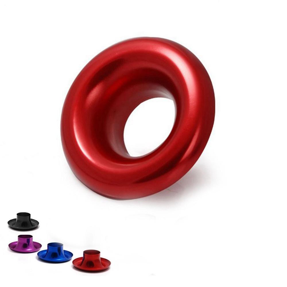 3" Inlet Aluminum Alloy Car Air Intake Turbo Inlet Horn Velocity Stack Red Bezel