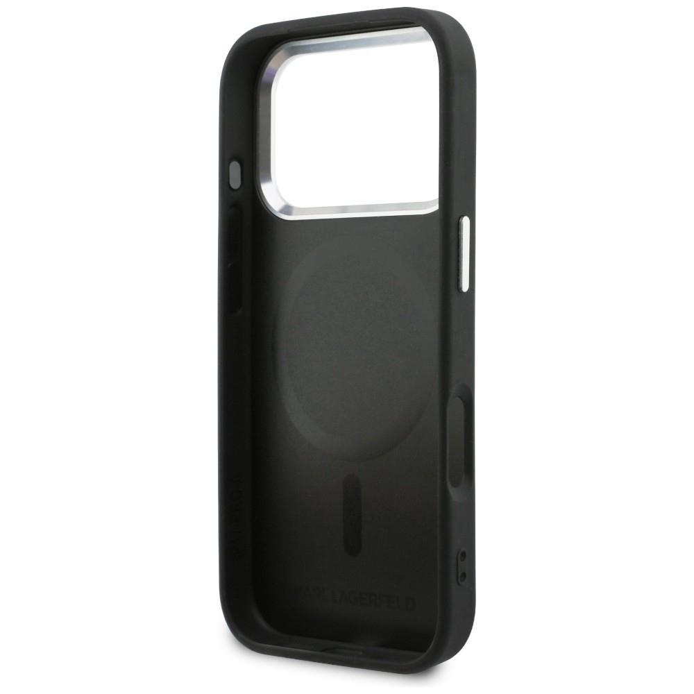 Karl Lagerfeld Point & Karl Sketch MagSafe Case for iPhone 17 Pro Black