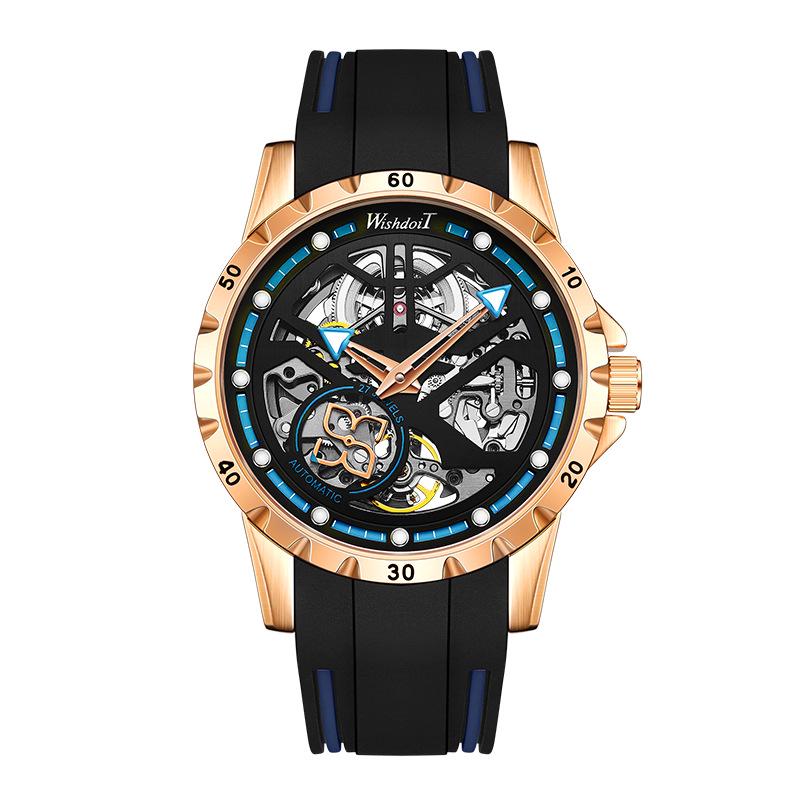 

Стильные мужские механические часы из силикона 2022 года - Европейский и американский тренд