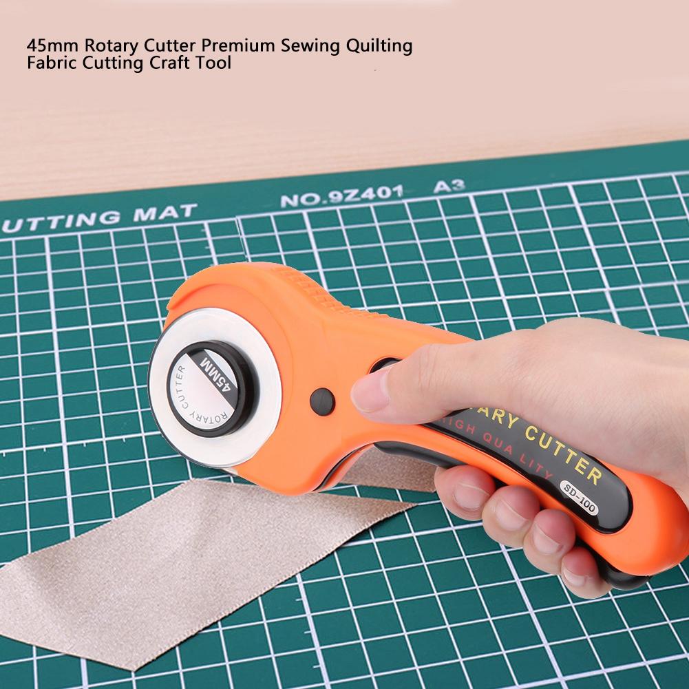 45mm Rotary Cutter Premium Sewing Quilting Fabric Cutting Craft Tool