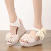 Sommer Frühling 2026 Mode Damen Plateau Keilsandalen Bequem Offene Zehenpartie Rutschfest Große Größen Schuhe für Damen 35-42 Damen Sandalen