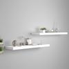 Day and Night - Day and Night Floating Wall Shelves 2 Units White MDF 90x23.5x3.8 Cm