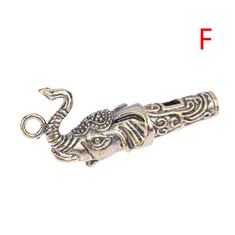 Kluczówka z mosiężnym gwizdkiem Wisiorek Outdoorowy Survivalowy Przenośny Jednorurowy Wybuchowy Wysokiej Częstotliwości Wysokotonowy Gwizdek