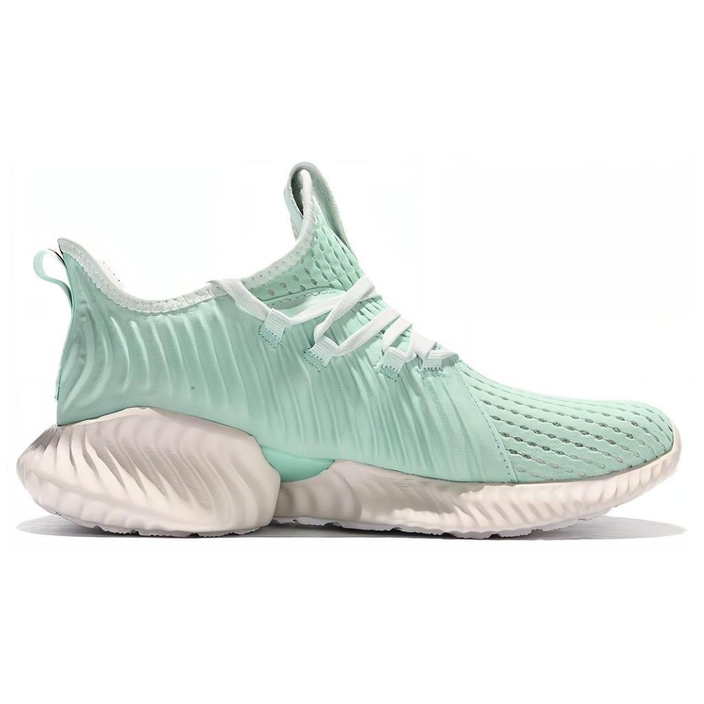 Adidas Alphabounce Instinct Sports Trend Shock Absorption Low Top Running Shoes Women Sneaker Green F36767