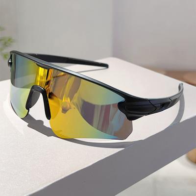 Gafas Deportivas Semiaro para Hombre Oversized Espejo Profesionales Ciclismo Gafas de Sol Envolventes Protección Anti-UV