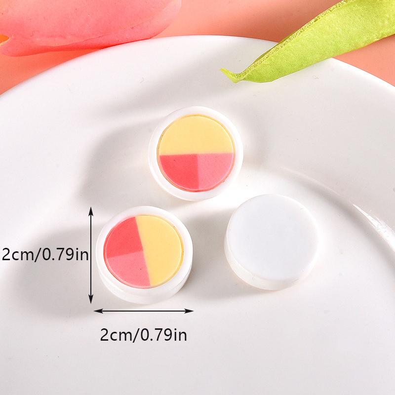 2PCS/Bag Dollhouse Toy Miniature Simulation Cosmetic Lipstick Eye Shadow Perfume Doll House Makeup Scene Accessory DIY Materials
