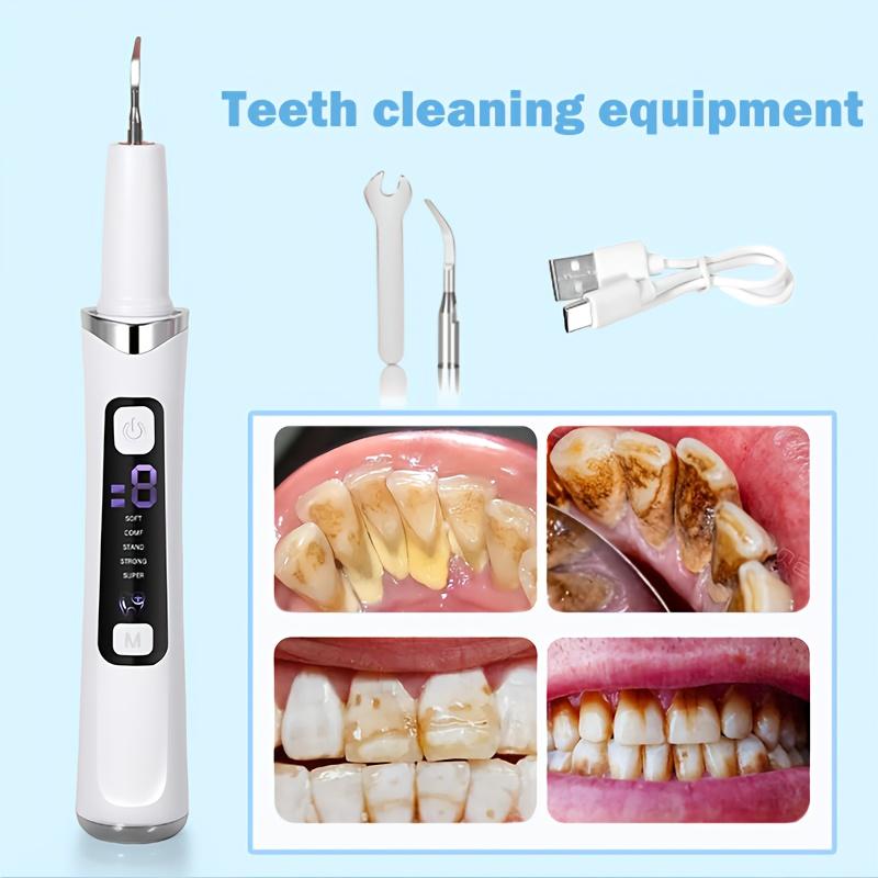 Ultrasonic Dental Scaler for Teeth Cleaning, Tartar Plaque Remover, Portable Home Oral Care Device