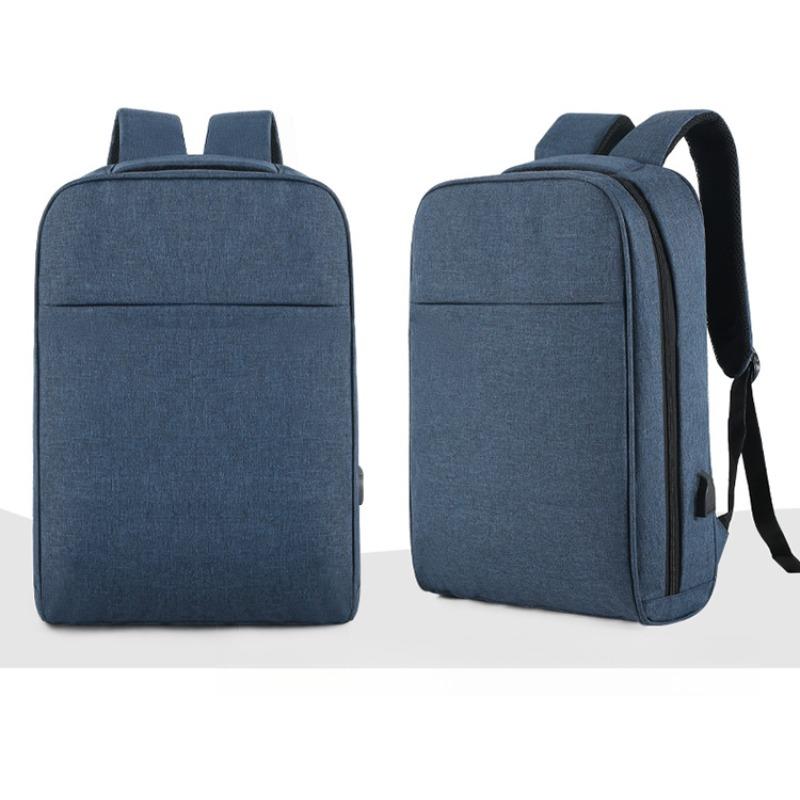 

Рюкзак для деловых поездок Мужской повседневный дорожный рюкзак Рюкзак с USB-портом для зарядки синий