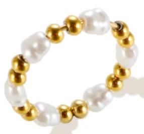 Anello Minimalista in Acciaio Inossidabile a Forma di Cuore Amore Vuoto per Donne Anelli con Zirconi Intarsiati Colore Oro Impermeabile Gioielli Moda Romantica