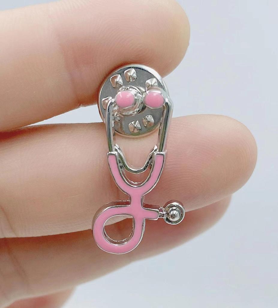 Broche de Estetoscopio de Doctor de Dibujos Animados - Joyería Creativa Europea y Americana