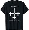 Maglietta Unisex Cotone Oversize Taglia L Slayer God Hates Us All Maglietta con Croce