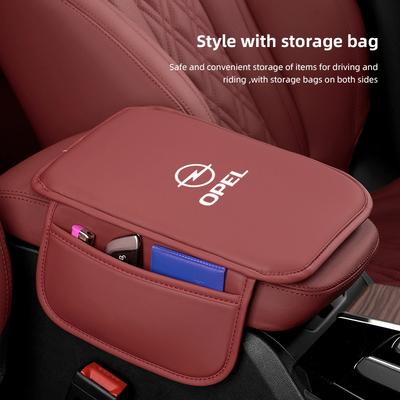 Leather Car Interior Armrest Box Cover Center Console Accessories For Astra Insignia Vivaro Corsa Mokka Zafira Vectra OPC