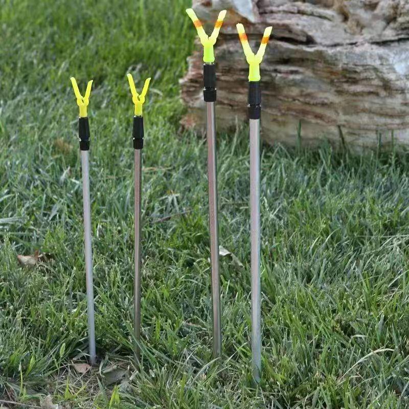 Dual-Use Aluminum Fishing Rod Holder Stand for Long Casts