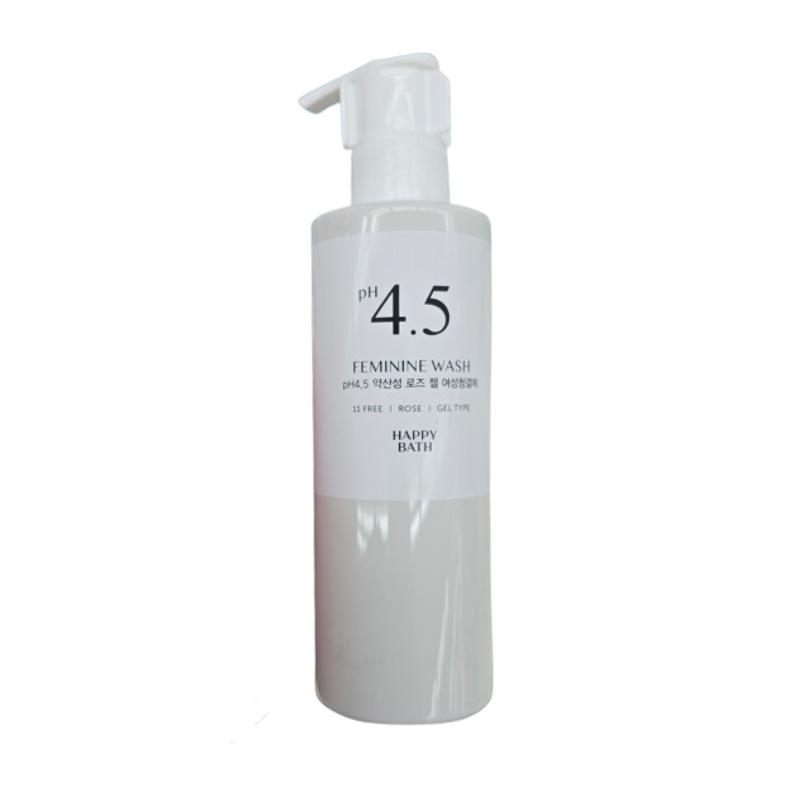 Happy Bath Гель для интимной гигиены pH 4.5, 200 г – Аромат розы, Мягкий кислотный pH-баланс, Низкоаллергенная формула для ежедневного ухода 200g