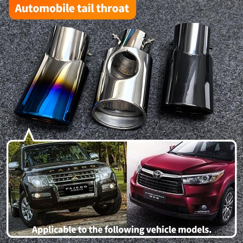 Compatible Stainless Steel Exhaust Tailpipe for Honda CRV, Highlander, Lexus, IX35, ZhiPao SUVs
