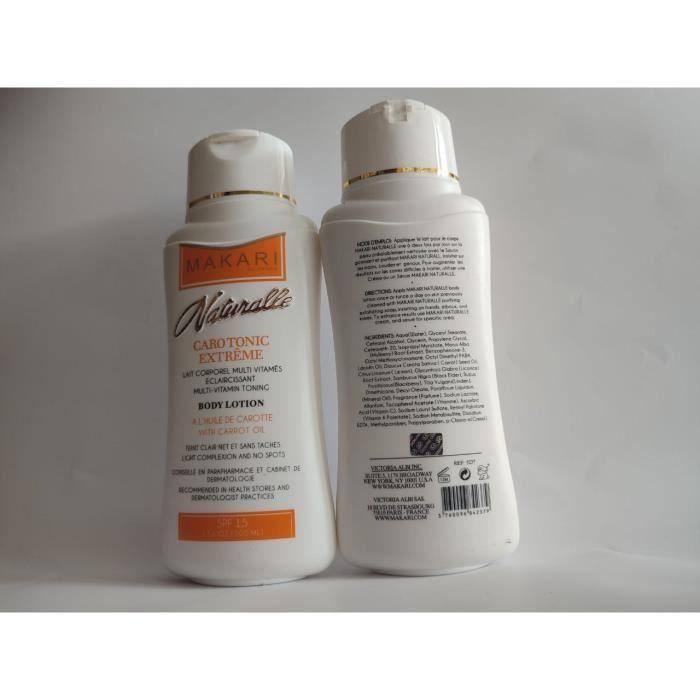 Lait Corporel - Makari De Suisse - Intense Extrême - 480ml - Sans Parabène - Pour Tous Types De Peau