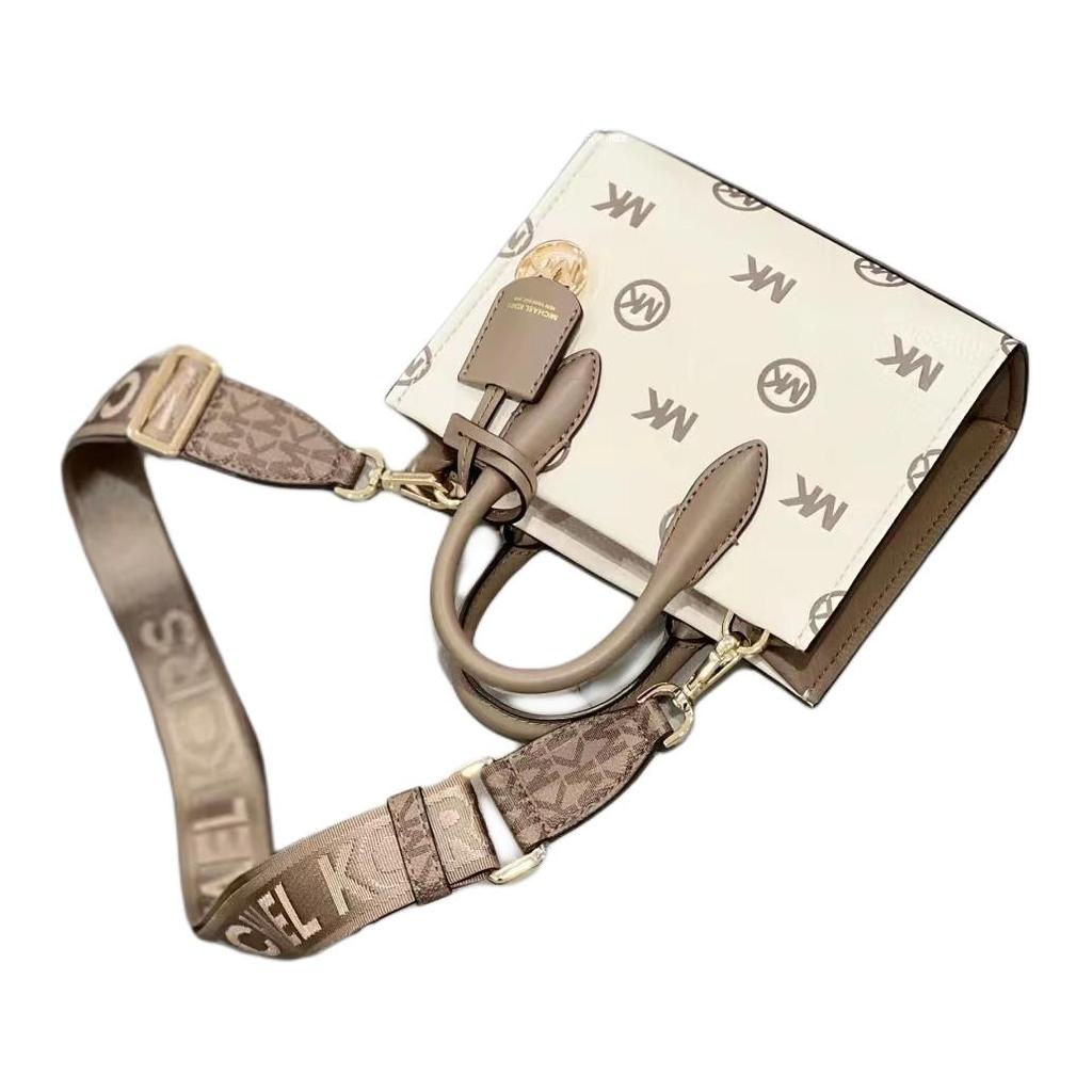 Michael Kors MK Mirella Logo Embossed Adjustable Shoulder Strap Zipper Closure Tote Bag Women tote bags 35R4G7ZC0T-2605