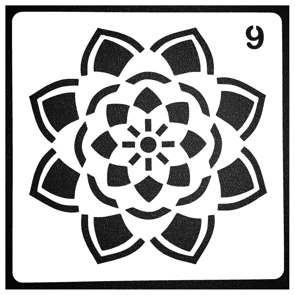 Hollow Round Mandala Auxiliary Layering Stencils For Walls Painting Scrapbooking Stamp Album Decor Embossing Paper Card Template