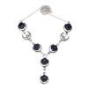 Tanzanite Quartz Gemstone Women's Unisex Jewelry Necklace Set 18-20''