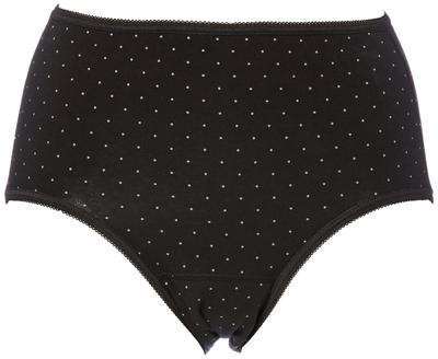Shorts Dot Pattern Print Sanitary Shorts for Frequent Days Cotton Blend Compatible with Feathered Napkins Black [Atsugi] [Shefree] 87432AS/QS Women's