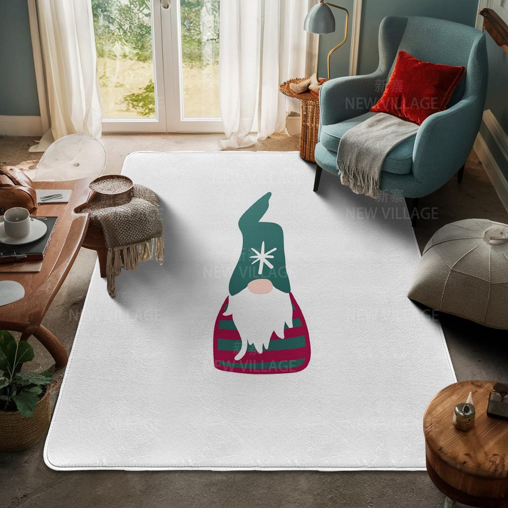 House Entrance Carpet Home Door Mat Living Room Bath Foot Bathroom Non-slip Water Absorption Rugs Bath Merry Christmas Winter