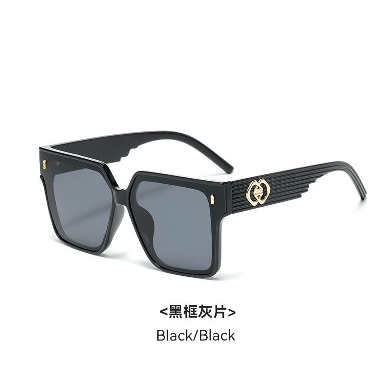 

Xiaoxiangfeng Sunglasses For Women S High-End Sense, Large-Frame Square Glasses, Thin Sunscreen Sunglasses For Men чорний