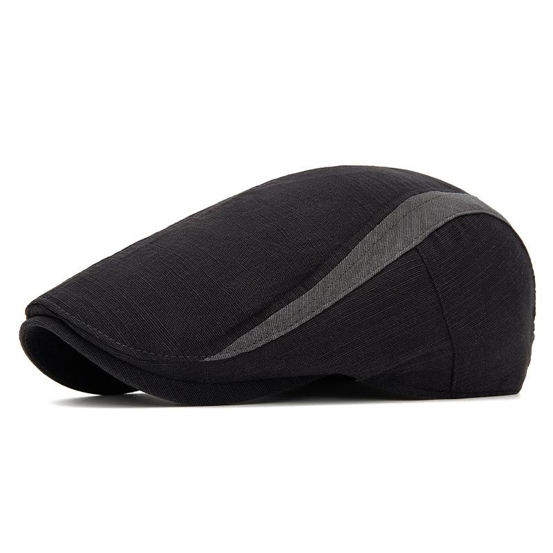 Contrast Color Forward Cap Men s Spring Summer Thin Breathable Beret British Vintage Newsboy Cap Painter s Cap