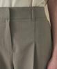 210EDIT Women'S Cool Silky Nen Pintuck Wide Slacks _Ze2Pt520_Wbr