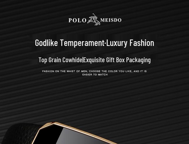 Paul Men's Genuine Leather Automatic Buckle Belt - Luxury Brand Top Layer Cowhide