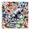 50 Dragon Doodle Personality Cartoon Cool Animal Trend DIY Skateboard Mobile Suitcase Stickers Waterproof