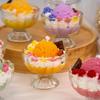 Handmade Scented Soy Wax Candle in Fruit Ice Cream Glass - Birthday Gift & Ornament