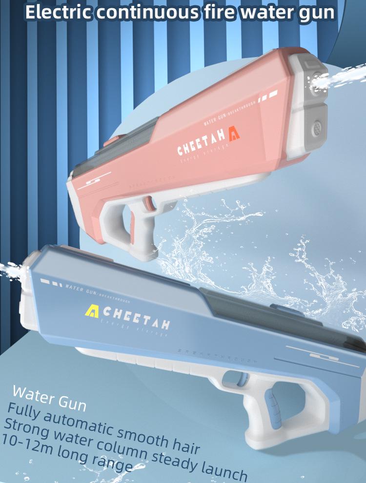 High-Pressure Automatic Water Absorption Squirt Gun - Powerful & Continuous Spray Toy for Kids.