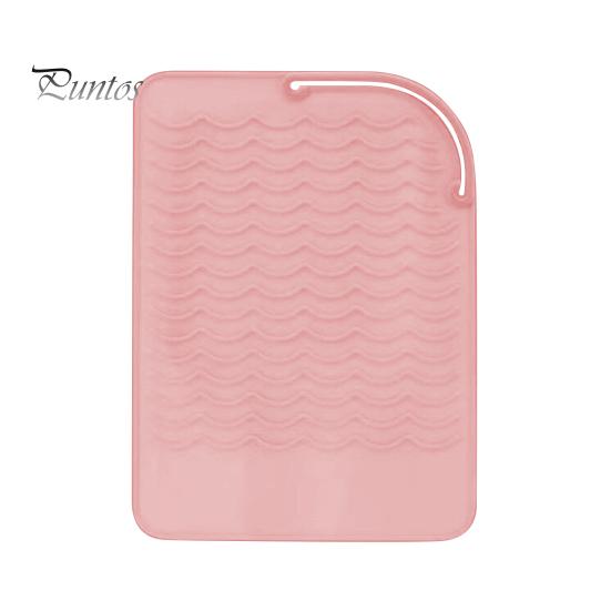 

Щипцы для завивки термостойкий коврик Противоскользящий силиконовый прямоугольник Портативный утюг для выпрямления волос Выпрямитель для волос Горячие инструменты для путешествий Защитная грелка для путешествий розовый