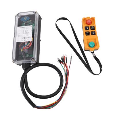 Drahtlose Kranfernbedienung AC220V 6 Tasten 4-Wege Einzelgriff für Industriellen Elektrokettenzug Brücke LKW-Kran