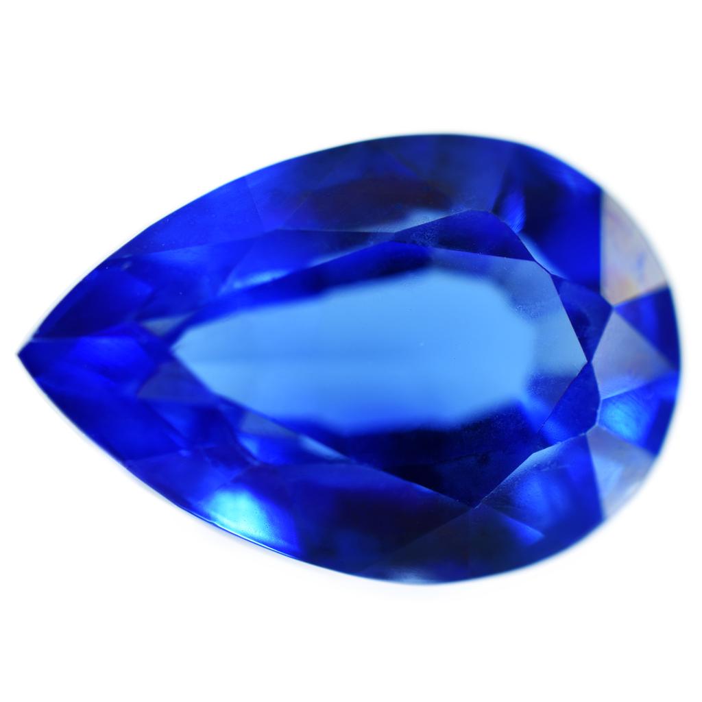 10 Ct Natural Ceylon Blue Sapphire Pear Cut Certified Loose Gemstones