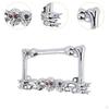 Gothic Decor Motorcycle License Plate Holder Universal Fit Motorbike Spare Parts Simple Assembly