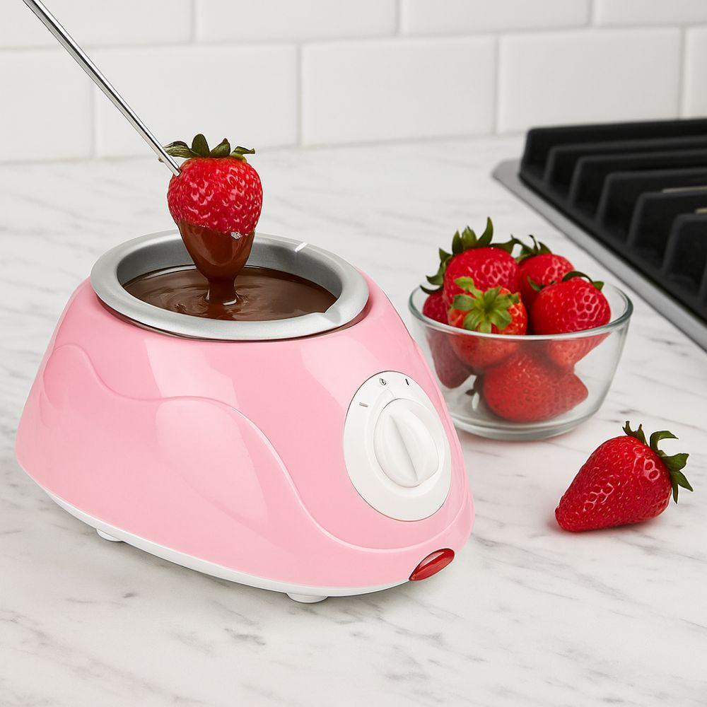EU Plug Chocolate Melting Machine Stainless Steel/Plastic Chocolate Fondue Maker  For Home