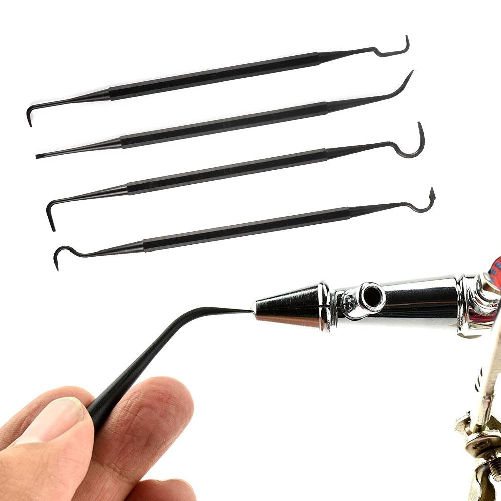 4Pcs/set Multipurpose Car Detailing Cleaning Tool Nylon Picks Pick Double-headed Hook Car Clean Accessories Auto Detailing Tools