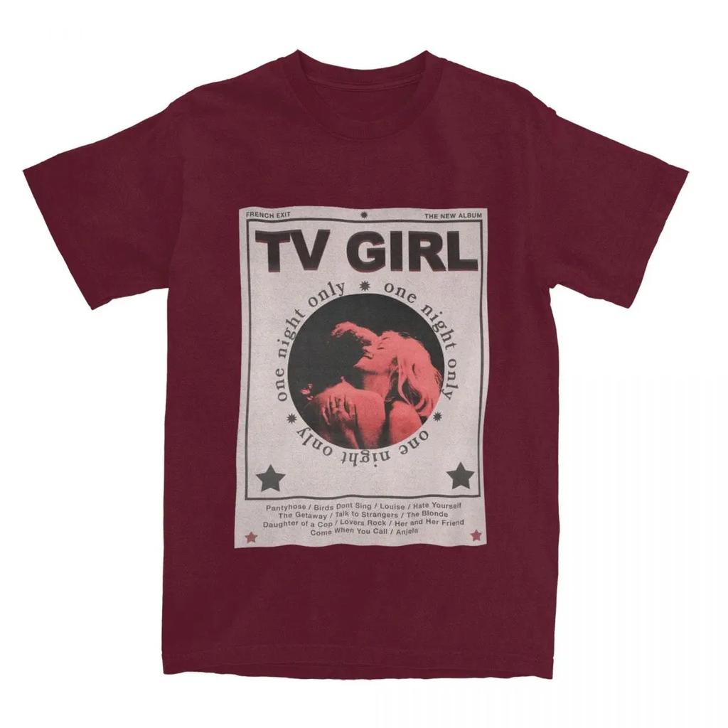 TV Girl French Exit Poster Apparel Shirt Men Women Unique  Printed Tee Shirts