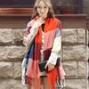 Cashmere Scarf Shawl Winter Stylish Lady Autumn Plaid Wrap Pashmina Tassel Hijab Neck Head Scarves Foulard For Femme