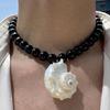 Authentic Conch Shell Jewelry for Outfits Artistics Beach Necklace Portable Casual Accessory